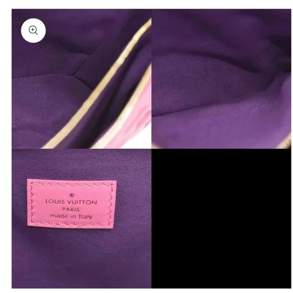 LOUIS VUITTON Lambskin Embossed Monogram Vuittamins Coussin PM Rose Violet - Picture 13 of 13
